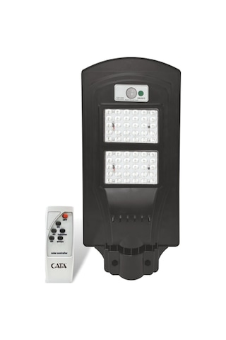 Cata Ct 4691 Solar Güneş Enerjili 120w Sensörlü Sokak Armatür 6400k Beyaz Işık