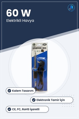 Tekli Kalem Havya 60 W Elektrikli Lehimleme Aleti Elektronik Tami
