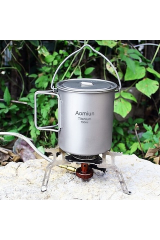 Dancemonkey Aomiun 750ml Titanyum Su Bardağı - Kapaklı, Katlanır Saplı, Kamp Ve Piknik İçin Çok Renkli