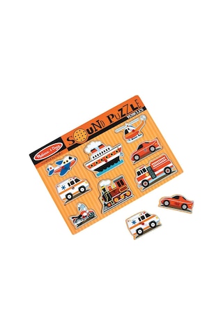 Melissa And Doug Ahşap Sesli Yapboz Araçlar (8 Prç.)