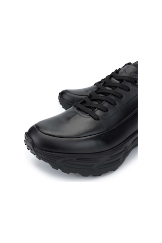 Tamer Tanca Erkek Hakiki Deri Siyah Antik Sneakers & Spor Ayakkabı 381 20378 Erk Ayk Sk24-25 Sıyah Antık Siyah