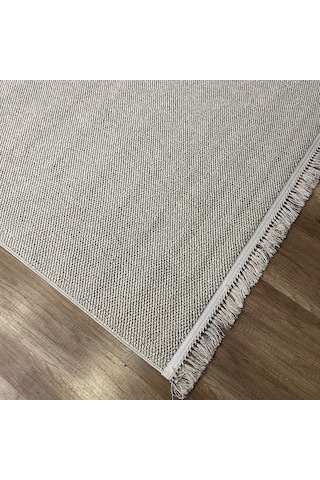 Hoom Rugs Vega S5486a Krem Hav Toz Vermez Hasır Dokuma Modern Makina Halısı Krem