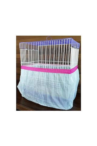 Büyük Boy Xxl Kuş Kafes Tülü 60 X 35 X 30 Cm - Renk Pembe