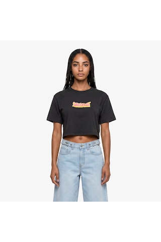 Vans Y2k Boho Relax Crop Kadın Siyah T-shirt Vn000xdyblk1 2800282