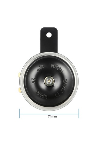 Youtek 12v Metalik Sulu Dayanıklı 105db Evrensel Motosiklet Hoparlörü - Siyah 3 İnç Mini