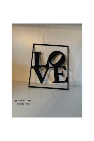 Love Duvar Yazısı Siyah