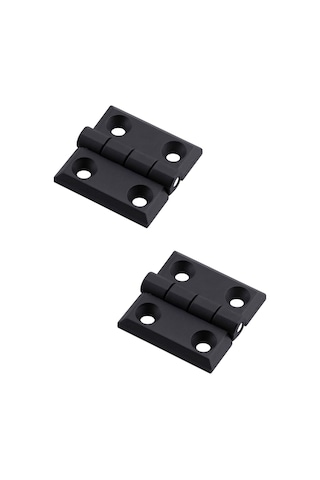 Lexroo Plastik Yaprak Menteşe 50x50 Mm Kalınlık Dayanıklı 2 Adet Set Dolap Çekmece Kapak Ve Mobilya Çok Renkli