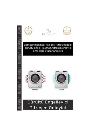 Eşyapedi Çamaşır Bulaşık Kurutma Buzdolabı Anti Titreşim Ses Gürültü Emici Yükseltici Makinesi 4 Ad