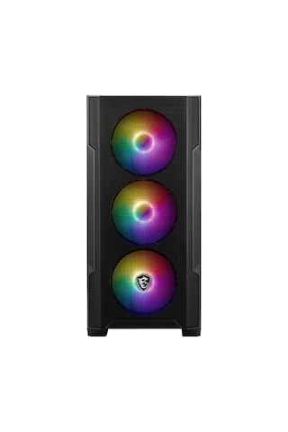 MSI Mag Forge M100A D60 600W 80+ RGB mATX Oyuncu Bilgisayar Kasası Siyah