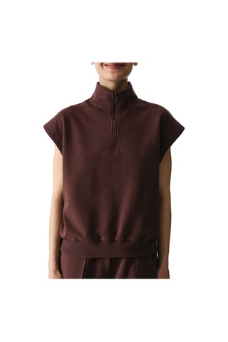 Penti Kahverengi Nura Half Zip Sweatshirt