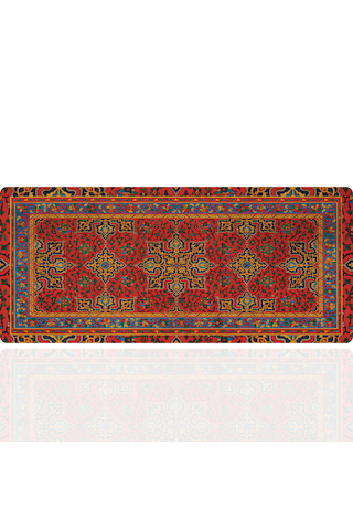 90x40 Cm Kilim Desenli Oyuncu Gaming Mouse Pad Kaymaz Kauçuk Taban Fare Altlığı Xxl Mousepad Anatolian Serisi 001