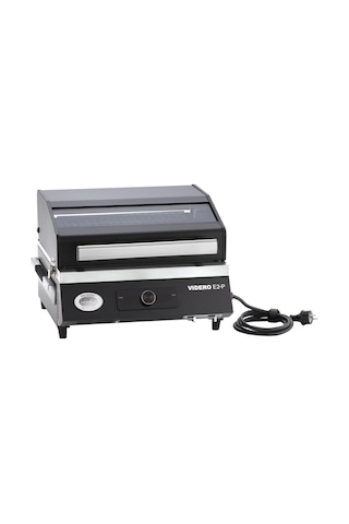 Rösle Videro E2-p Taşınabilir Elektrikli Barbekü 25582 / Camlı Kapak, Sıcak Tutma Izgarası, Toz Boyalı Çelik, Diğer