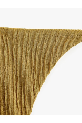 Koton Yanları Bağlamalı İpli Dokulu String Bikini Altı Yeşil 6sak00200mm