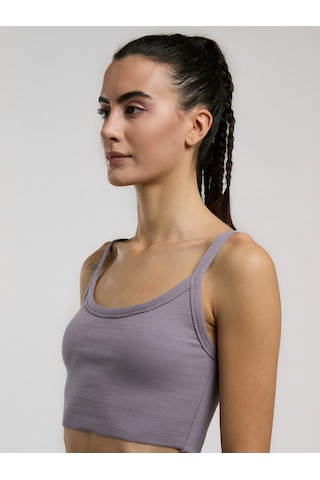 Everlast Ever Relaxed Rib Mürdüm Kadın Atlet Büstiyer Mürdüm