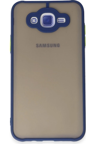 Cosmotex Newface Samsung Galaxy Uyumlu J7 Kılıf Montreal Silikon Kapak - Lacivert