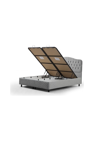 Vassi Baza+Başlık Gri 160 x 200 CM