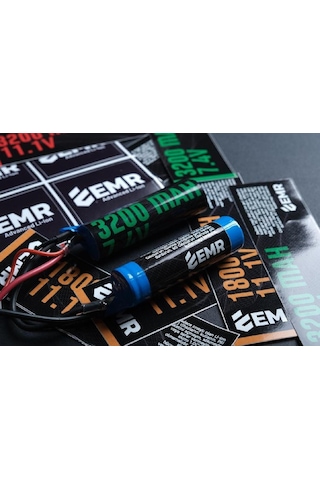Emr 7.4v 3200mah Lithium Ion İki Yaprak Airsoft Pil T-plug