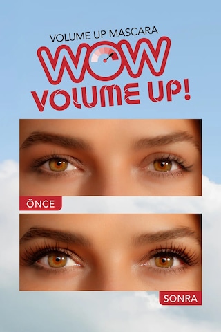 Volume Up Mascara Yoğun Hacim Ve Lifting Etkili Kat Kat Uygulanabilir Maskara 8682536100724 000 Black