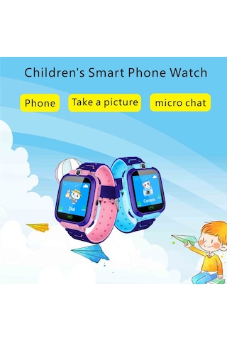 Jeemson 3-15 Yaş Çocuklar İçin Mavi Akıllı Saat (İthalatçı Garantili)