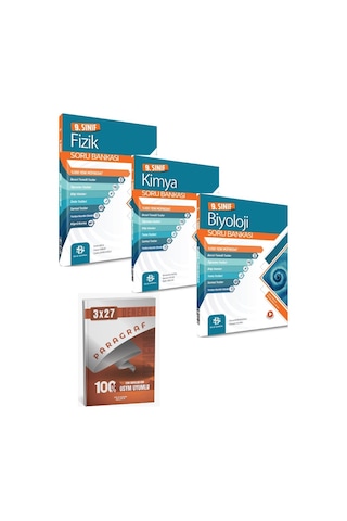 Bilgisarmal 2027 9. Sınıf Fizik + Kimya + Biyoloji Soru Bankası+ Anla Kazan Paragraf Bilgisarmal 2027 9. Sınıf Fizik + Kimya + Biyoloji Soru Bankası+ Anla Kazan Paragraf
