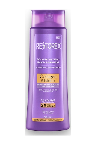 Restorex Collagen & Biotin Hacimsiz Saçlar Için Dolgunlaştırıcı Şampuan 500ml