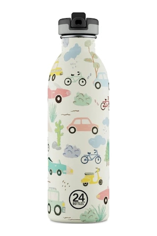 Kids Bottle Adventure Friend Pipetli Paslanmaz Çelik Çocuk Su Matarası 500 Ml Renkli