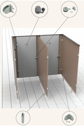 Gürçay Wc ve Soyunma Kabini Bağlantısı L