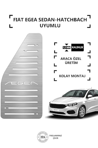 Fıat Egea Krom Ayak Dayama Dinlendirme Pedalı