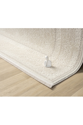 Mariesse Home Artes Serisi Bambu Dokulu Modern Sık Dokuma Makine Halısı Smart 12005 Bej
