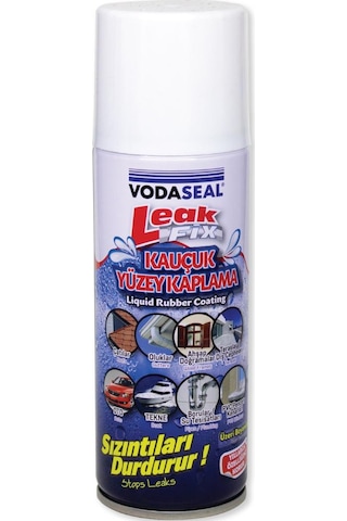 Vodaseal Leakfix Kauçuk Kaplama Sızdırmazlık Spreyi 200 Ml. - Beyaz 1 Adet