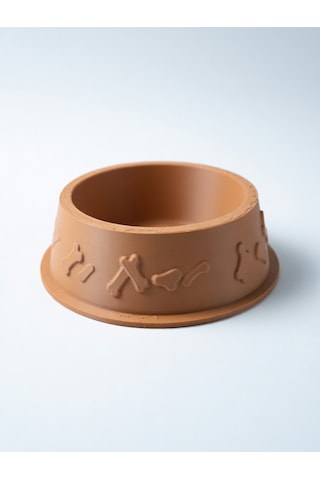 Kemik Desenli Mama Kabı 3d Baskı Kedi Köpek Mama Ve Su Kabı 12cm