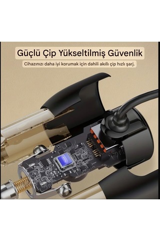 Toocki 110w Yaylı Şarj Kablolu 3 Girişli Type-c Ve Usb Hızlı