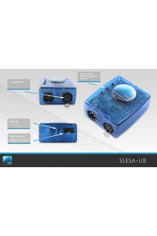 Nicolaudie Slesa-u8 Dmx 512 Kanallı Aydınlatma Kontrol Cihazı