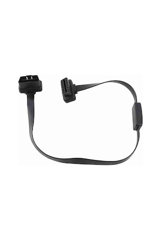 Springsun Obd2 16pın 60cm Uzatma Kablosu, Erkek-bayan Bağlantı, Tam Pimli, On/off Anahtarlı, Abs Malzeme, Araç Tanı Cihazı Bağlantısı