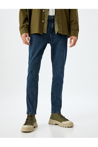 Koton Slim Fit Kot Pantolon - Brad Jean İndigo Stone 5wam40014nd İndigo - Taş