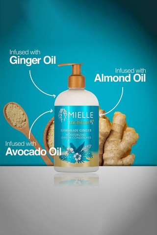 Mielle Moisture Rx Hawaiian Ginger Nemlendirici Durulanmayan Saç Kremi 355ml