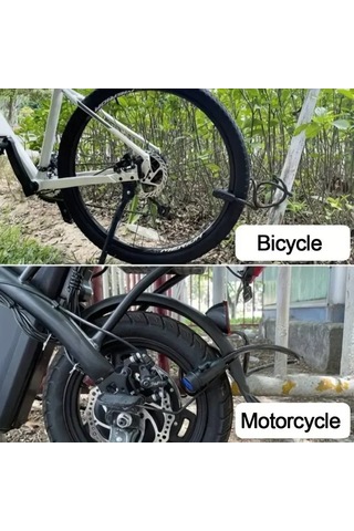 90 Cm Bisiklet Zinciri Kilidi Anti-hırsızlık Withtwo Key Ağır Güçlü Motosiklet Asma Kilit Kilidi Güvenlik Güçlendirmek Bisiklet Kilidi Parçası Siyah