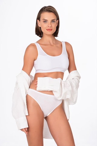 Kompedan Kadın Viskon Slip Beyaz | K23926 Beyaz