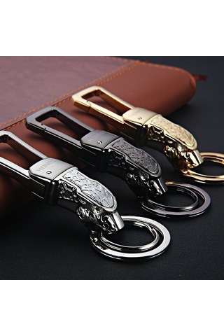 Tongxida Parlak Gümüş Metal Araba Anahtarlık, Şık Ve Dayanıklı