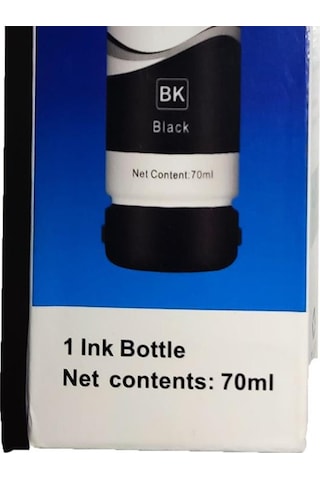 Melsan For Epson Ecotank L1250 Uyumlu Siyah  Uyumlu Mürekkep 3x70 Ml Toplam 210 Ml