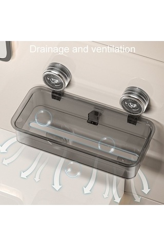 Tongxida Bosphorus Şeffaf Monte Kutusu, Gri Banyo Düzenleyici Duvara Doku Doku Delinmeyen Ej Diğer