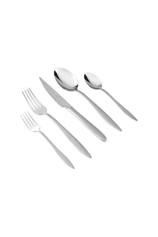 Bernardo Efes 12 Kişilik 60 Parça Çatal Kaşık Bıçak Takımı GÜmüş