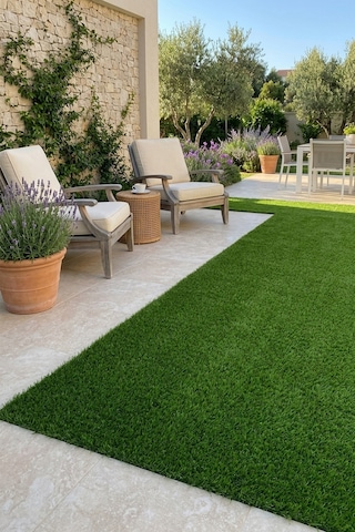 Grass Dekoratif Suni Çim Halı Balkon Bahçe Teras İç Dış Mekan Yeşil Yapay Çim Halı 20 Mm