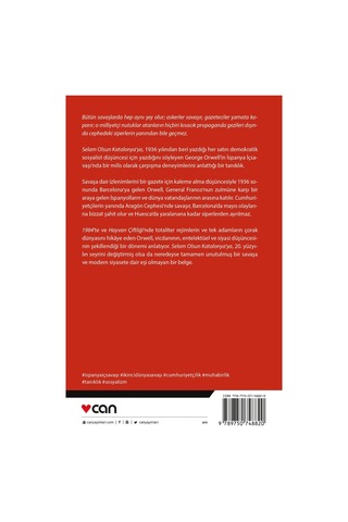 Selam Olsun Katalonya’Ya - George Orwell - Can Yayınları