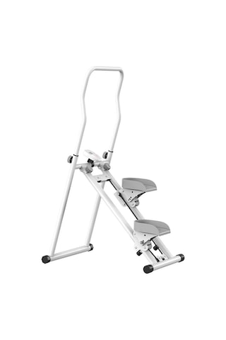 Katlanabilir Dikey Tırmanma Aleti Beyaz Evde Kardiyo, Yağ Yakma, Tırmanış Egzersiz Cihazı Beyaz