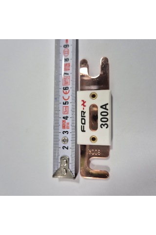 For-x Anl Bakır Amfi Sigortası İçi Büyük Boy 300 Amper Seramik Anl Bakır Sigorta Bakır Anfi Sigo