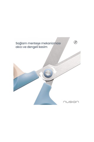 Nusıgn Makas 180 Mm Paslanmaz Çelik Mavi Güç Tasarruflu Makas