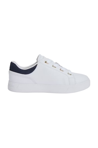 Kadın Altın Rengi Detaylı Cupsole Tabanlı Sneaker - Beyaz/lacivert White / Space Blue