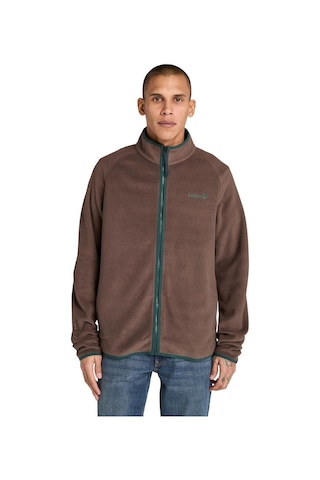 Timberland Polartec 100 Full Zip Fleece Erkek Ceket-33865 Koyu Kahverengi