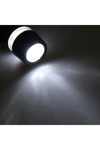Led Bisiklet Lambası Feneri Ön Far Işık Aydınlatma Pil Dahil Siyah Renk Siyah